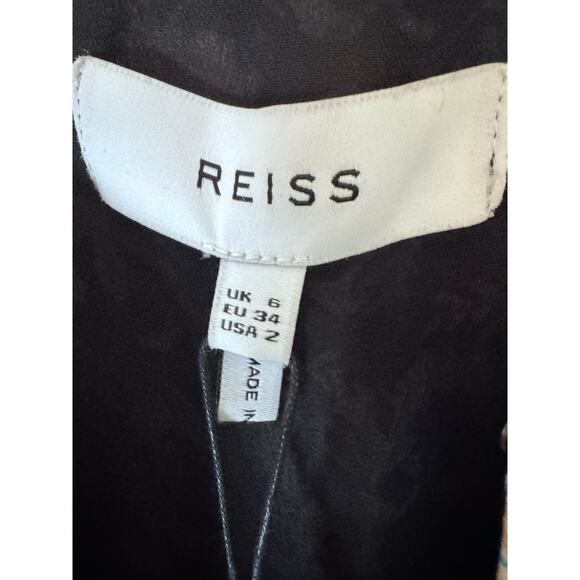 Reiss Lulu Ditsy Flippy Mini Dress Short Sleeve Womens Size 2 $320 NWT - Picture 6 of 13